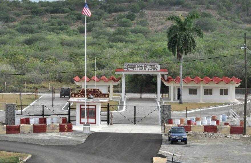 100716-N-8241M-008
GUANTANAMO BAY, Cuba (July 16, 2010) The North East Gate at Naval Station Guantanamo Bay, Cuba is the only entry and exit point to mainland Cuba from the naval station. It has been closed to base personnel since the United States broke off diplomatic relations with the Cuban government on January 3, 1961. (U.S. Navy photo by Chief Mass Communication Specialist Bill Mesta/Released)